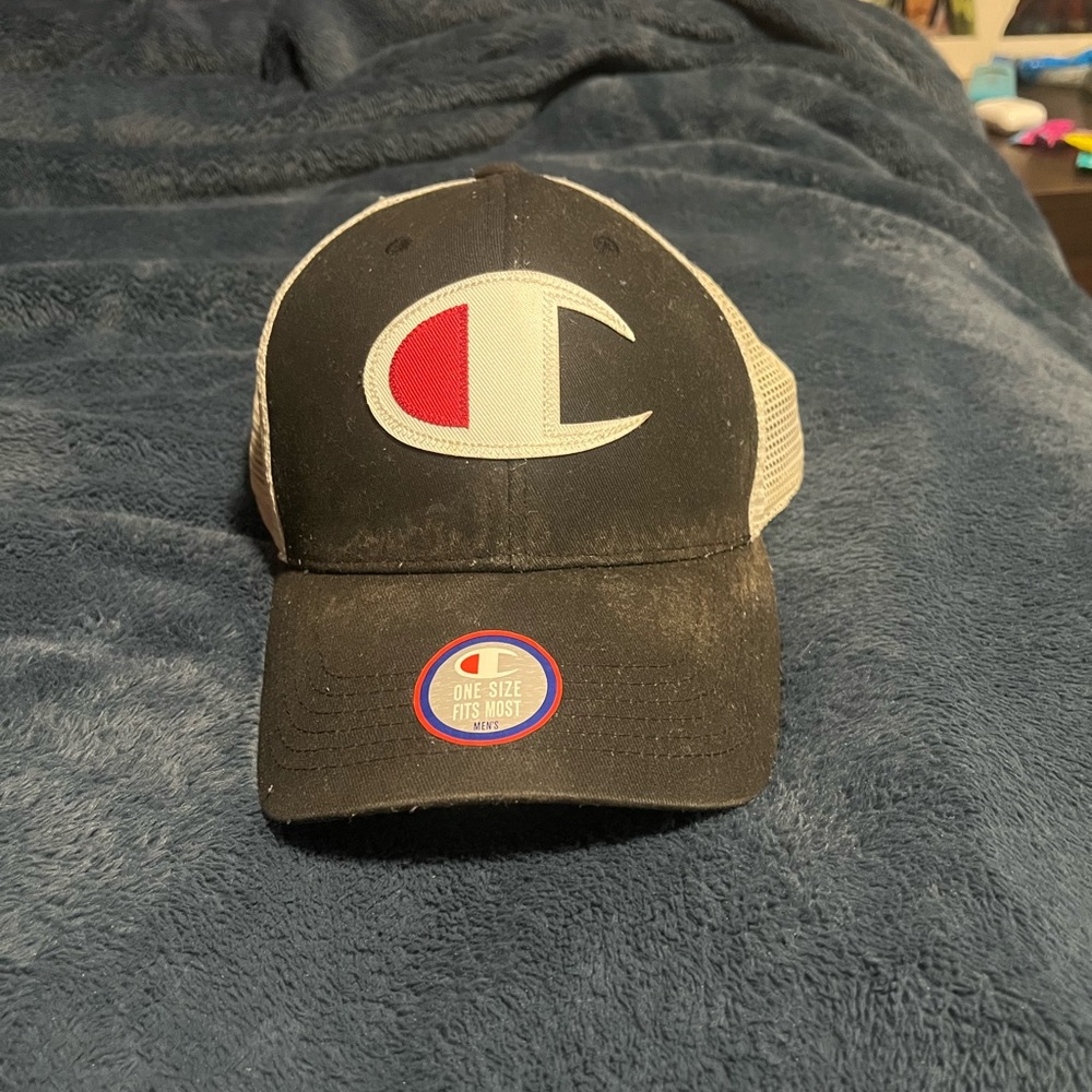 Champion twill mesh trucker snapback hat